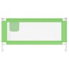 Barrière de sécurité de lit d'enfant Vert 180x25 cm Tissu 623278623278