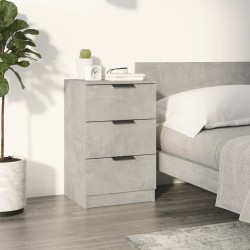 Table de chevet Gris béton 40x36x65 cm 623282623282