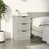 Table de chevet Gris béton 40x36x65 cm 623282623282