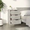 Table de chevet Gris béton 40x36x65 cm 623282623282