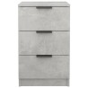 Table de chevet Gris béton 40x36x65 cm 623282623282