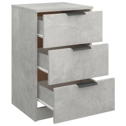 Table de chevet Gris béton 40x36x65 cm 623282623282
