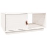 Table basse Blanc 80x50x35,5 cm Bois massif de pin 623288623288