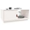 Table basse Blanc 80x50x35,5 cm Bois massif de pin 623288623288