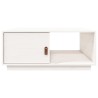 Table basse Blanc 80x50x35,5 cm Bois massif de pin 623288623288