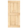 Porte coulissante Naturel et noir 95 x 210 cm 623291623291
