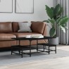 Table basse noir 100x50,5x40 cm bois d'ingénierie 623294623294
