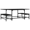 Table basse noir 100x50,5x40 cm bois d'ingénierie 623294623294