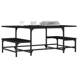 Table basse noir 100x50,5x40 cm bois d'ingénierie 623294623294