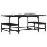 Table basse noir 100x50,5x40 cm bois d'ingénierie 623294623294