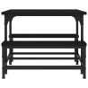Table basse noir 100x50,5x40 cm bois d'ingénierie 623294623294