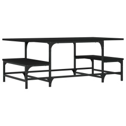 Table basse noir 100x50,5x40 cm bois d'ingénierie 623294623294