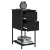 Table de chevet noir 32x42x70 cm bois d’ingénierie 623298623298
