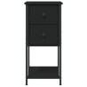 Table de chevet noir 32x42x70 cm bois d’ingénierie 623298623298