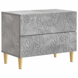 Table de chevet Gris béton 62 x 34,5 x 48 cm Bois d'ingénierie 623299623299