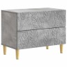 Table de chevet Gris béton 62 x 34,5 x 48 cm Bois d'ingénierie 623299623299