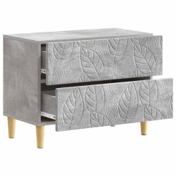 Table de chevet Gris béton 62 x 34,5 x 48 cm Bois d'ingénierie 623299623299