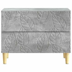 Table de chevet Gris béton 62 x 34,5 x 48 cm Bois d'ingénierie 623299623299