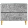 Table de chevet Gris béton 62 x 34,5 x 48 cm Bois d'ingénierie 623299623299