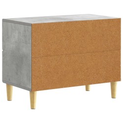 Table de chevet Gris béton 62 x 34,5 x 48 cm Bois d'ingénierie 623299623299