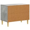 Table de chevet Gris béton 62 x 34,5 x 48 cm Bois d'ingénierie 623299623299