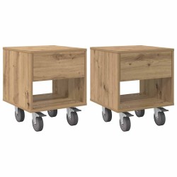 Table de chevet 2 pc Chêne artisanal 40,5 x 40 x 48 cm 623300623300