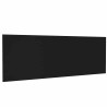 Tête de lit murale Noir 240x1,5x80 cm Bois d'ingénierie 623301623301
