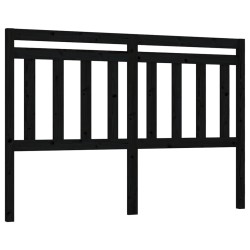 Tête de lit Noir 146x4x100 cm Bois massif de pin 623302623302