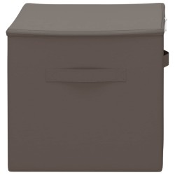 Boîte de rangement 2 pcs Gris 60 x 43 x 35 cm Tissu intissé 623303623303