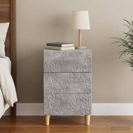 Table de chevet Gris béton 43 x 39,5 x 66,5 cm 623304623304