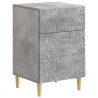 Table de chevet Gris béton 43 x 39,5 x 66,5 cm 623304623304