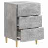 Table de chevet Gris béton 43 x 39,5 x 66,5 cm 623304623304