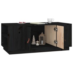 Table basse Noir 100x50x41 cm Bois massif de pin 623305623305