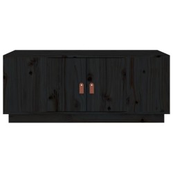 Table basse Noir 100x50x41 cm Bois massif de pin 623305623305