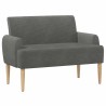 Canapé love seat avec capitonnage en boutons Gris foncé 623306623306