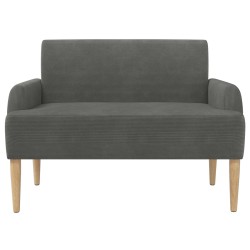 Canapé love seat avec capitonnage en boutons Gris foncé 623306623306