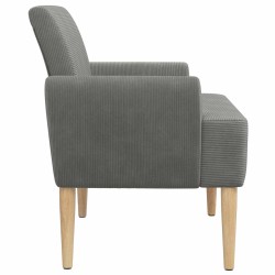 Canapé love seat avec capitonnage en boutons Gris foncé 623306623306