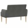 Canapé love seat avec capitonnage en boutons Gris foncé 623306623306