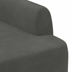 Canapé love seat avec capitonnage en boutons Gris foncé 623306623306