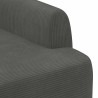 Canapé love seat avec capitonnage en boutons Gris foncé 623306623306