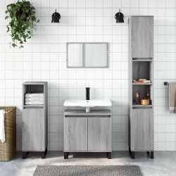 Armoire de bain sonoma gris 58x33x60 cm bois d'ingénierie 623307623307
