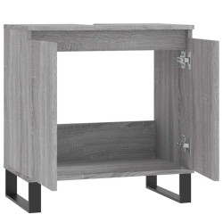 Armoire de bain sonoma gris 58x33x60 cm bois d'ingénierie 623307623307