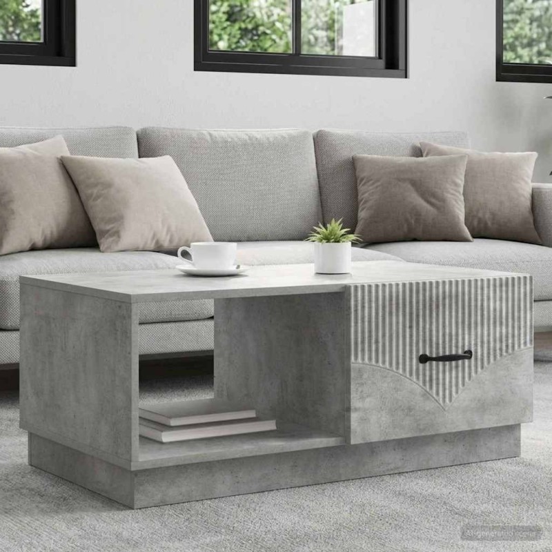 Table basse Gris béton 90 x 50 x 37 cm Bois d'ingénierie 623310623310