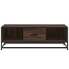 Table basse chêne marron 100x57x35cm bois d'ingénierie et métal 623315623315