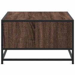 Table basse chêne marron 100x57x35cm bois d'ingénierie et métal 623315623315