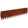 Bordure de Pelouse 10 pcs 103 x 25 cm Acier Rouillé 623316623316