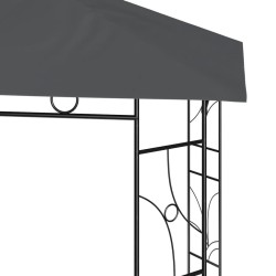Belvédère 3x3x2,7 m Anthracite 160 g/m² 623317623317
