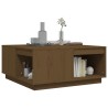 Table basse Marron miel 80x81x36,5 cm Bois massif de pin 623319623319