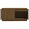 Table basse Marron miel 80x81x36,5 cm Bois massif de pin 623319623319
