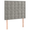 Tête de lit à LED Gris clair 80x5x118/128 cm Velours 623326623326